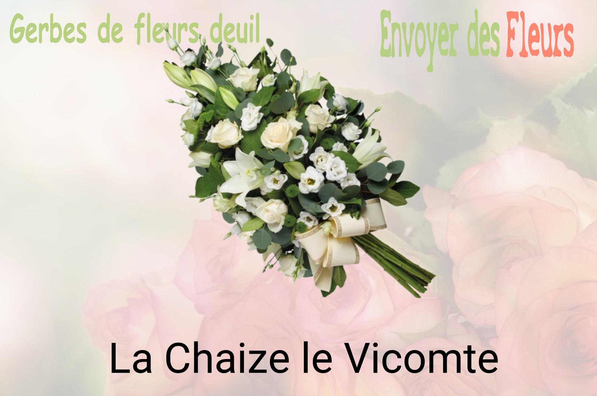 Gerbe de fleurs de deuil livrée à La Chaize-le-Vicomte